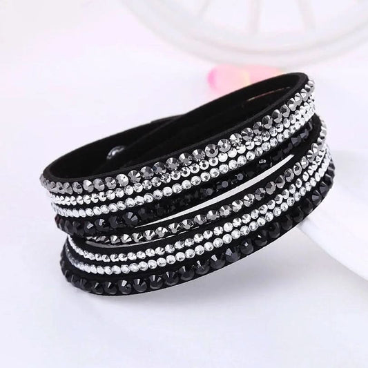 Skorter | Elegant Wrap Bracelet with Crystals for Women