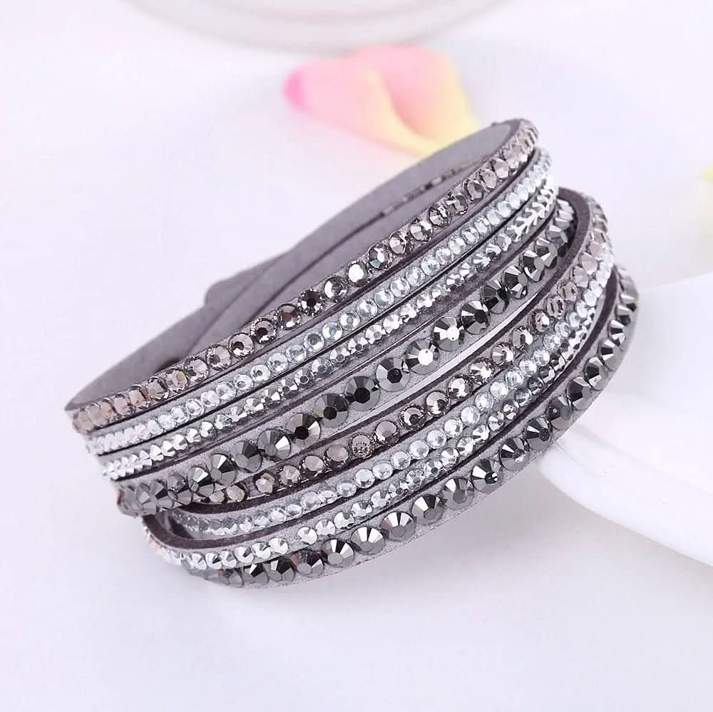 Skorter | Elegant Wrap Bracelet with Crystals for Women