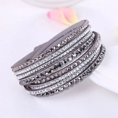 Skorter | Elegant Wrap Bracelet with Crystals for Women