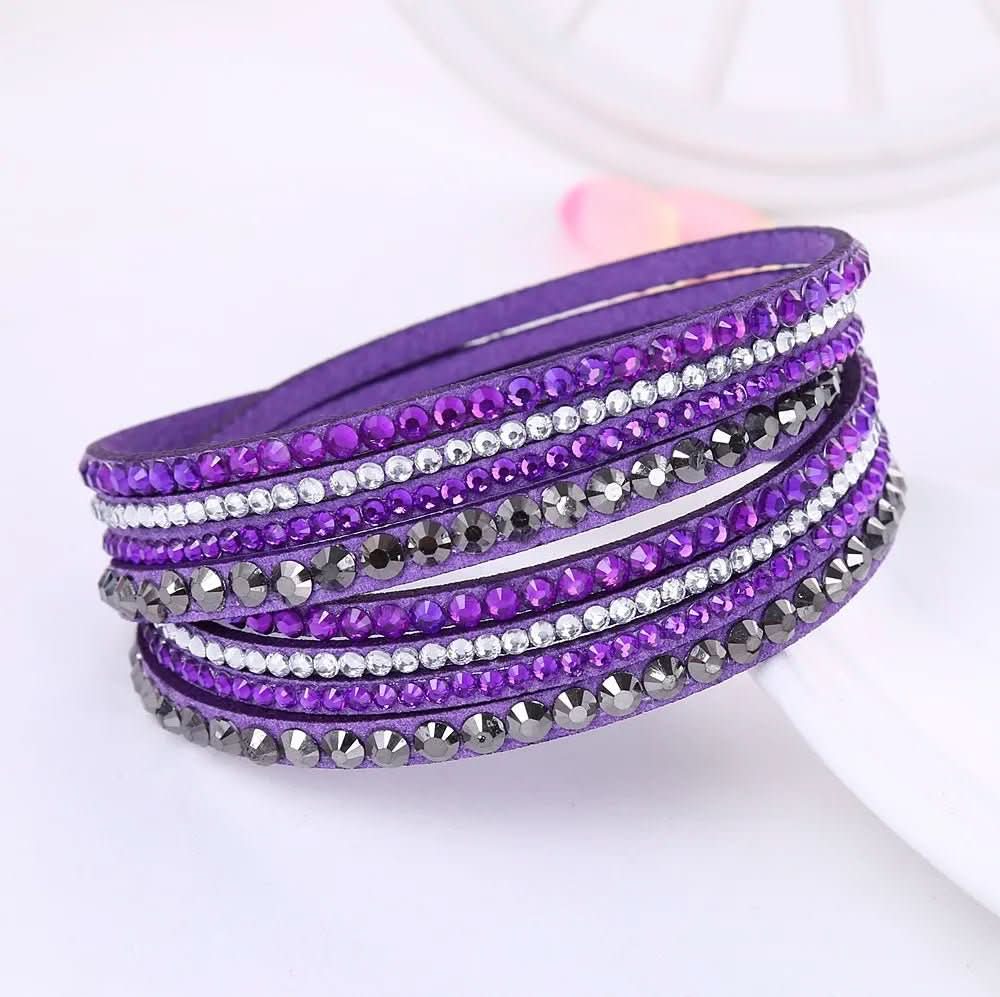 Skorter | Elegant Wrap Bracelet with Crystals for Women