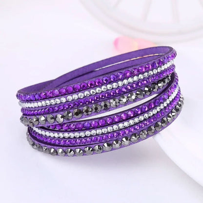 Skorter | Elegant Wrap Bracelet with Crystals for Women