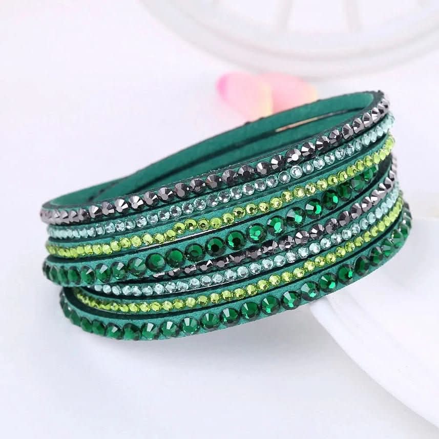 Skorter | Elegant Wrap Bracelet with Crystals for Women