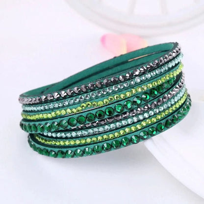 Skorter | Elegant Wrap Bracelet with Crystals for Women