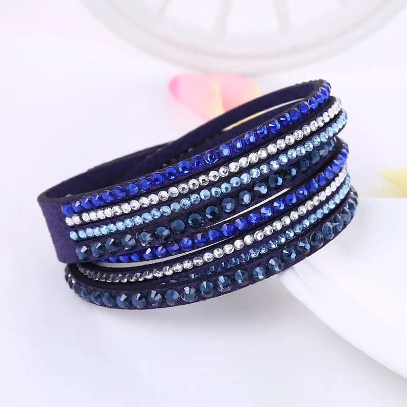 Skorter | Elegant Wrap Bracelet with Crystals for Women