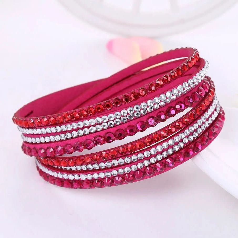 Skorter | Elegant Wrap Bracelet with Crystals for Women