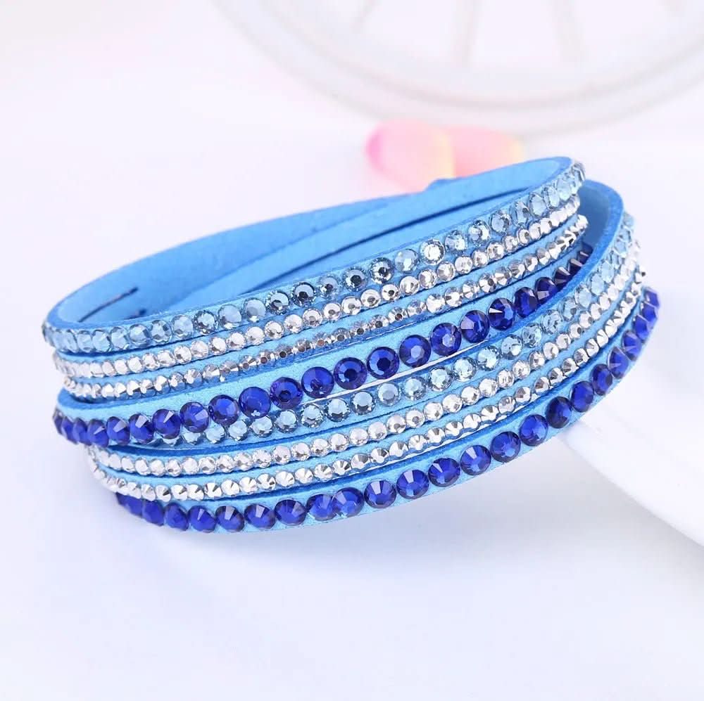 Skorter | Elegant Wrap Bracelet with Crystals for Women