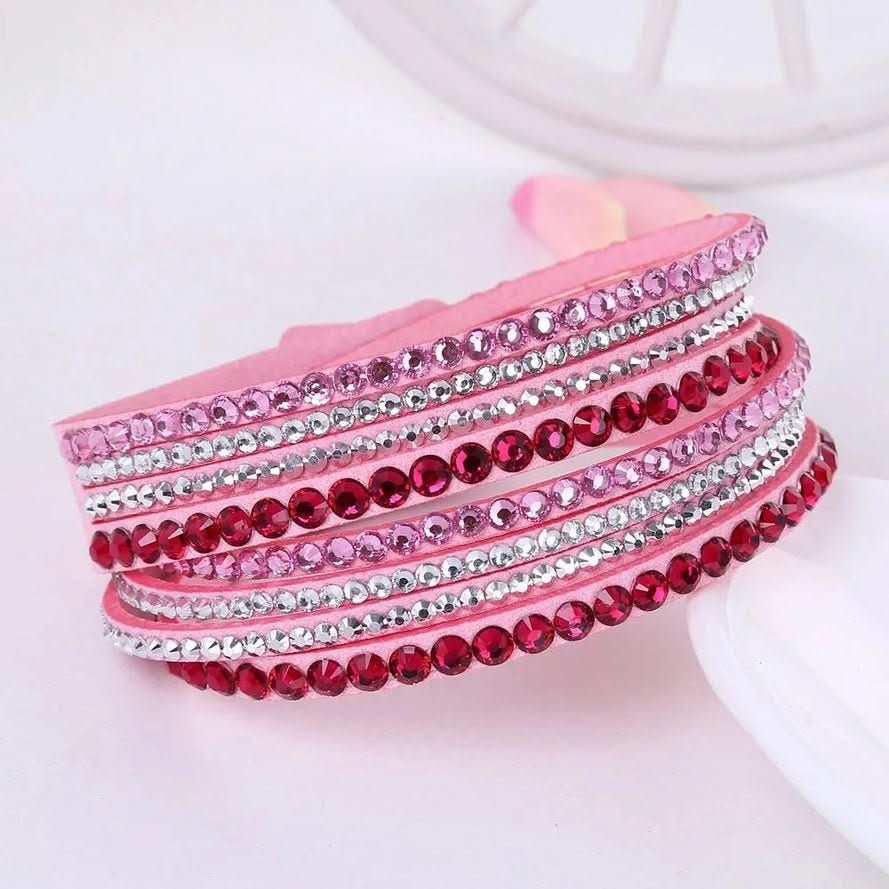 Skorter | Elegant Wrap Bracelet with Crystals for Women