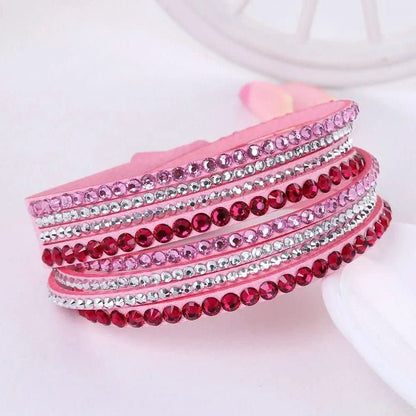 Skorter | Elegant Wrap Bracelet with Crystals for Women