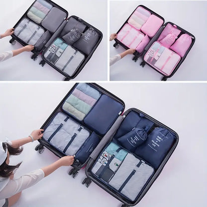 Skorter | Easy-Pack Travel Cubes | 8-Piece Set for Organized Packing & Hassle-Free Travel