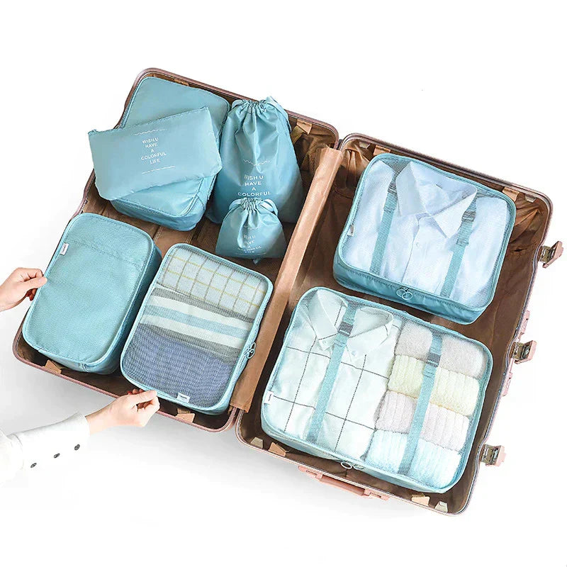 Skorter | Easy-Pack Travel Cubes | 8-Piece Set for Organized Packing & Hassle-Free Travel