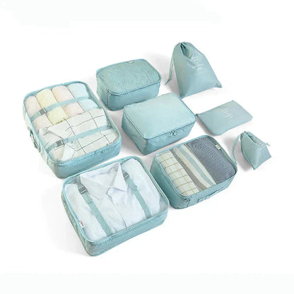 Skorter | Easy-Pack Travel Cubes | 8-Piece Set for Organized Packing & Hassle-Free Travel