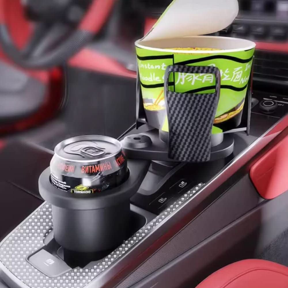 Skorter | 2-in-1 Car Drink Holder with Rotation Function & Telescopic Fixation