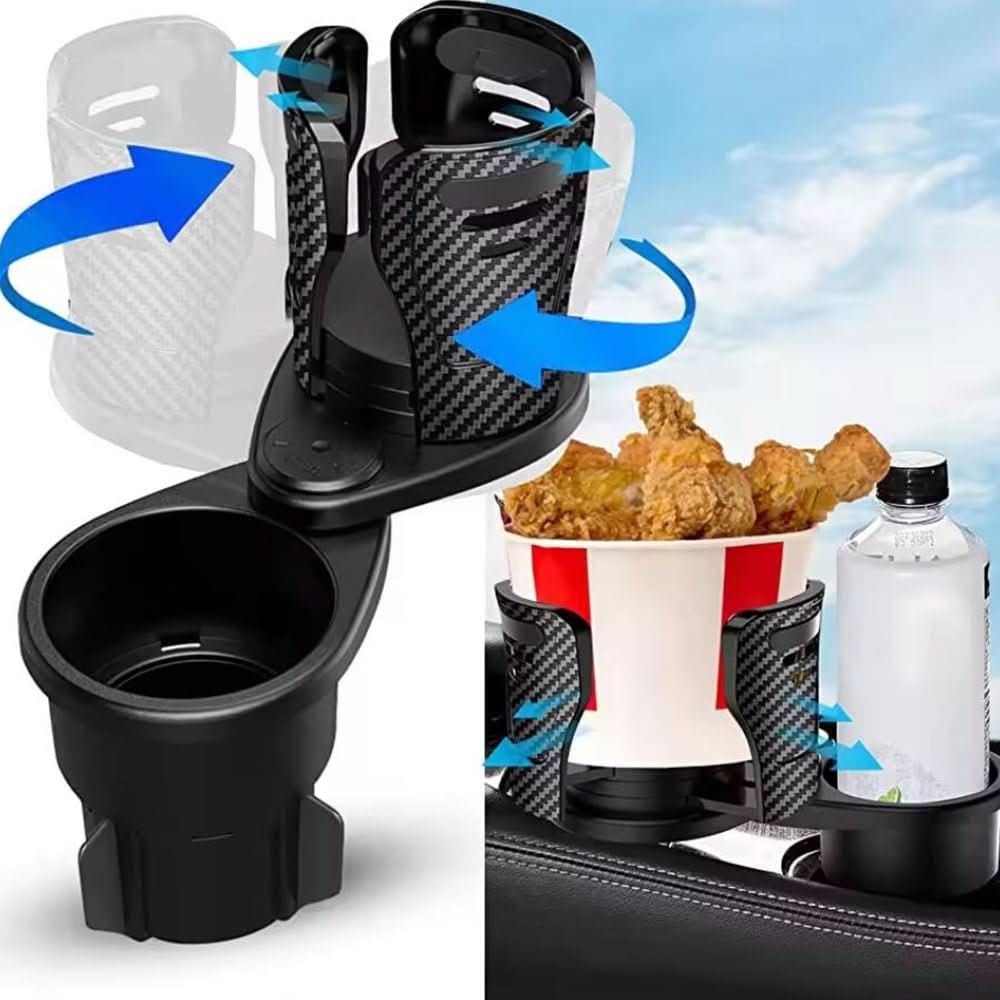 Skorter | 2-in-1 Car Drink Holder with Rotation Function & Telescopic Fixation