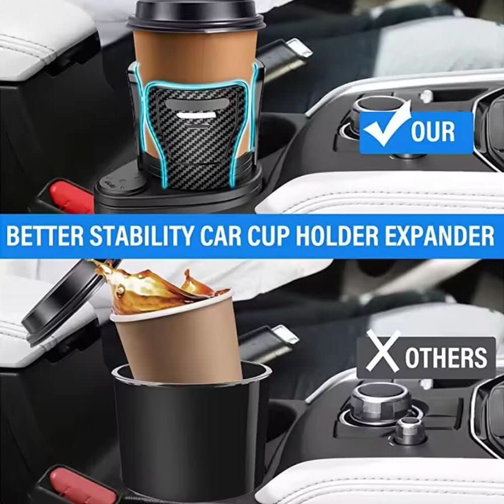 Skorter | 2-in-1 Car Drink Holder with Rotation Function & Telescopic Fixation