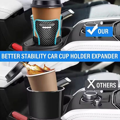 Skorter | 2-in-1 Car Drink Holder with Rotation Function & Telescopic Fixation