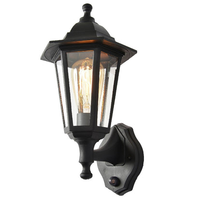Skorter | Black Outdoor Vintage Hanging Lamp with PIR