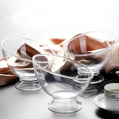 Skorter slanted in transparent plastic