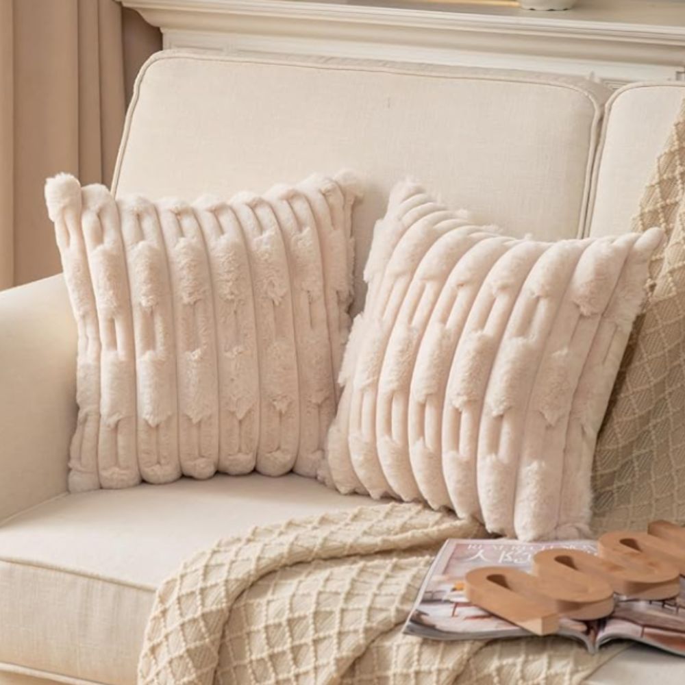 Skorter | Calm Weave Plush Cushion Cover