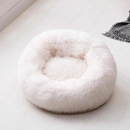 Skorter | Beef Plush Calming Donut Dog Bed for Small to Large Dogs