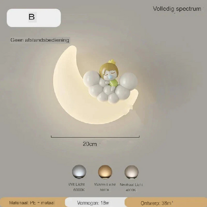 Skorter | Wall lamp Moon | Gentle lighting | High quality - Noram