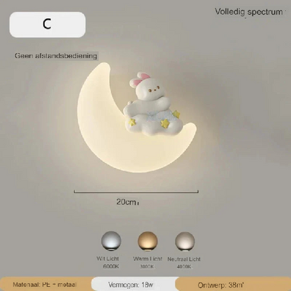 Skorter | Wall lamp Moon | Gentle lighting | High quality - Noram