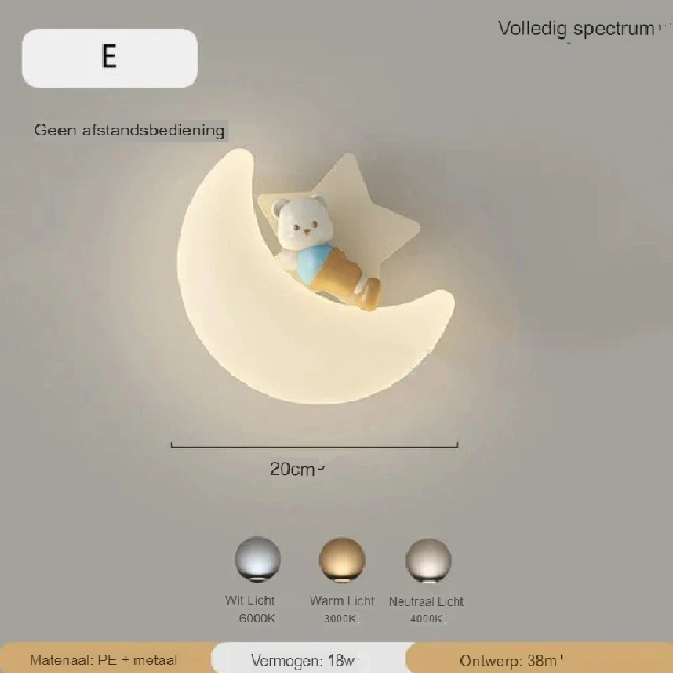 Skorter | Wall lamp Moon | Gentle lighting | High quality - Noram