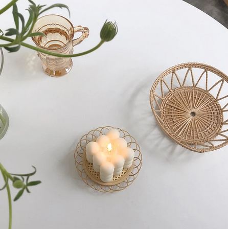 Skorter | Cube Soy Wax White Candle