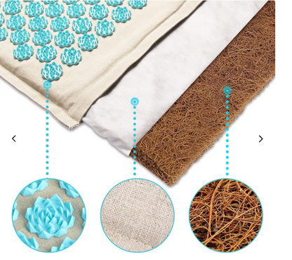 Skorter | Acupressure mat with Pillow and 5500 Pressure Points – The Florapress Relaxation Set