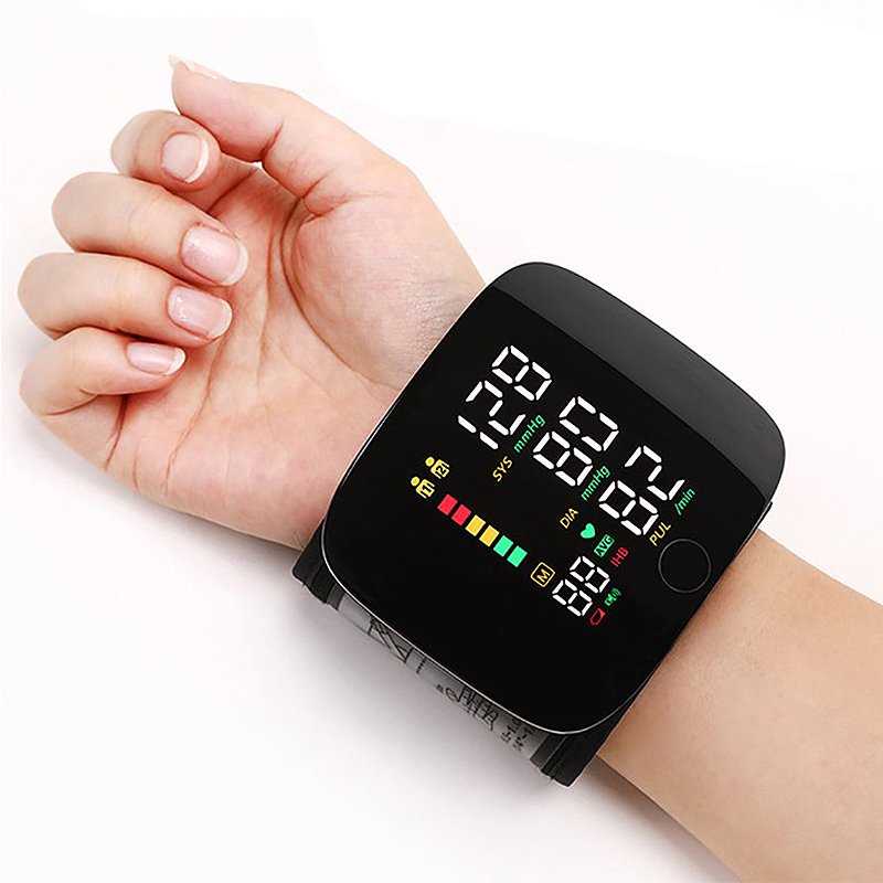 Skorter | Smart Wrist Blood Pressure Monitor – Electronic Portable Sphygmomanometer with Voice Alerts