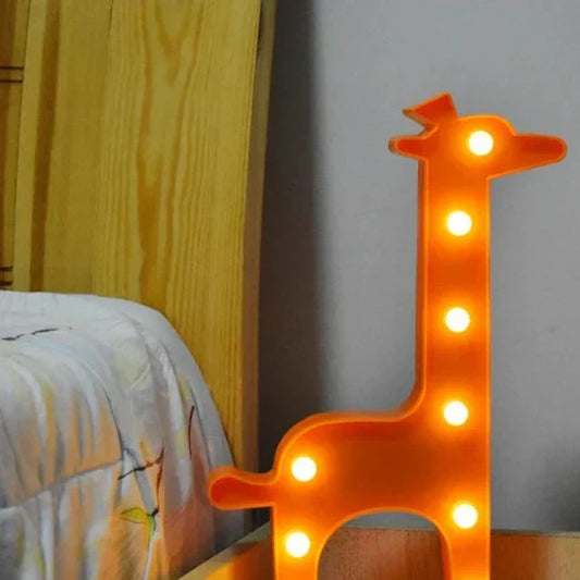 Skorter | LumiZoo - LED Giraffe Nightlight for Kids, Dimmable Table Lamp & Bedroom Decoration
