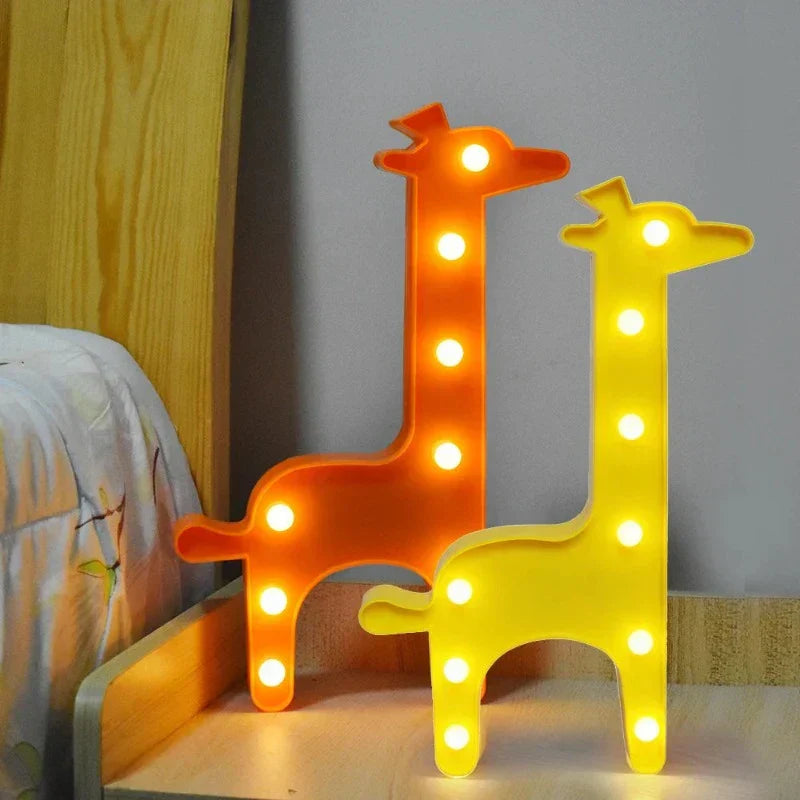 Skorter | LumiZoo - LED Giraffe Nightlight for Kids, Dimmable Table Lamp & Bedroom Decoration