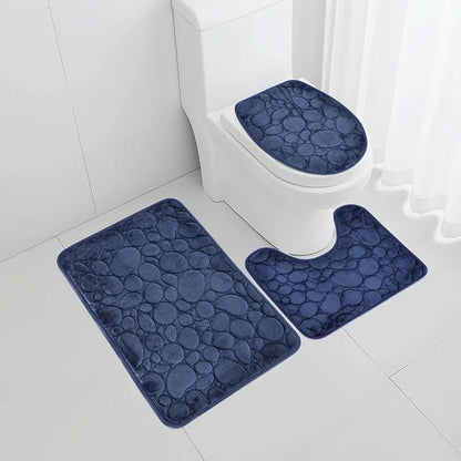 Skorter | 3-piece bathroom mat set with non-slip comfort