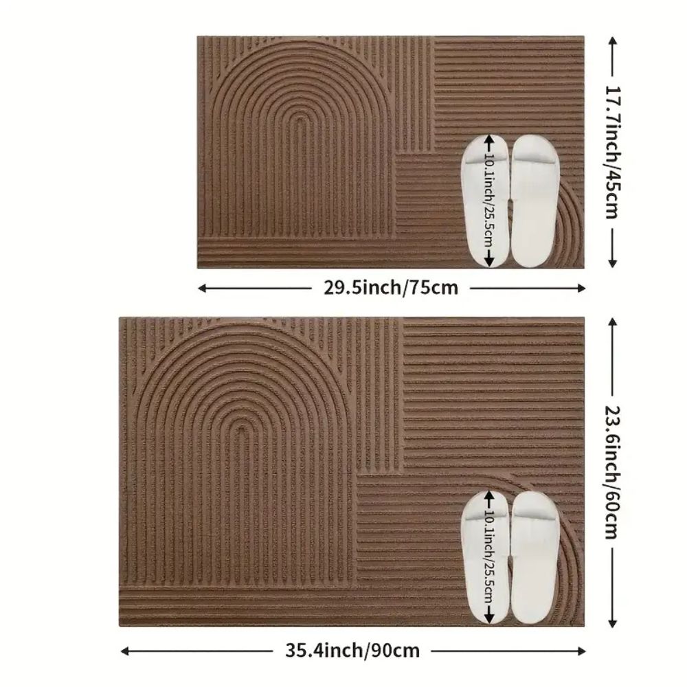 Skorter | Curved Thread Line Door Mat