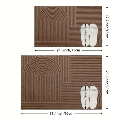 Skorter | Curved Thread Line Door Mat