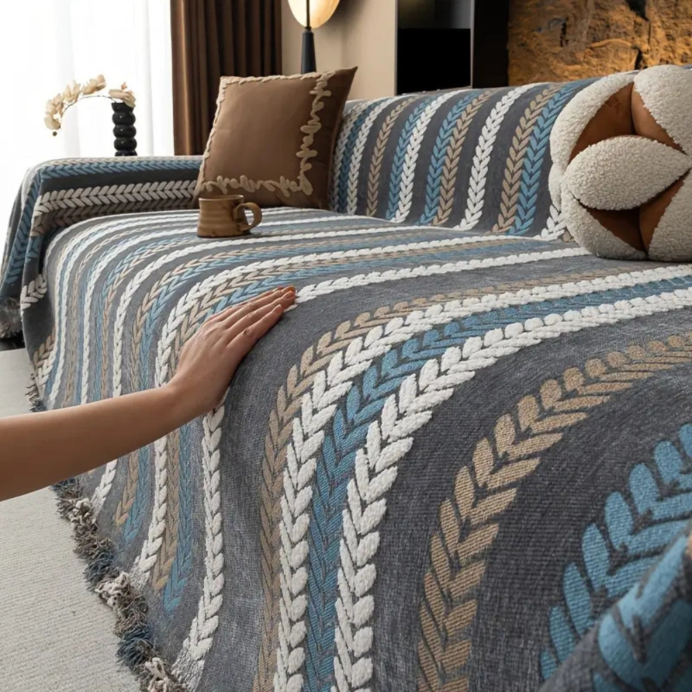 Skorter | Cascade Stripe Sofa Cover