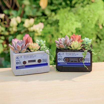 Skorter | Cassette Tape Succulent Plant Holder