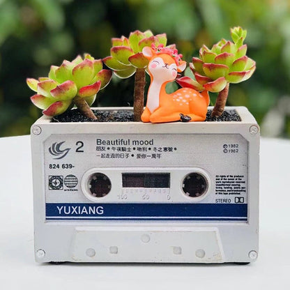 Skorter | Cassette Tape Succulent Plant Holder