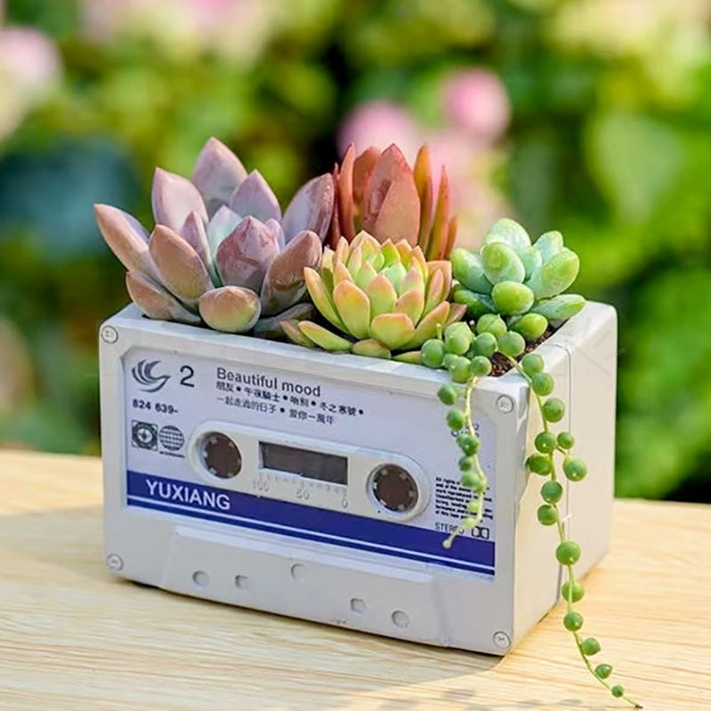 Skorter | Cassette Tape Succulent Plant Holder