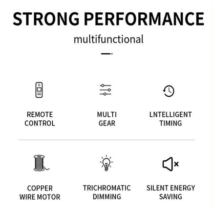 Skorter | Smart Bedroom Ceiling Fan with LED Lights