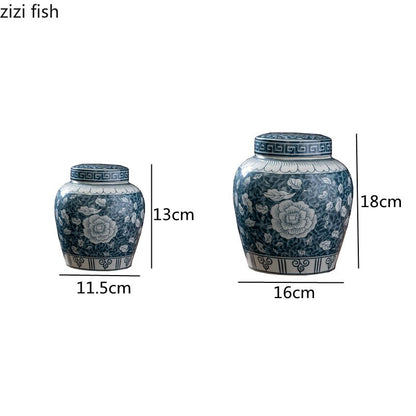 Skorter | Ceramic airtight container tea box tea can moisture-protected storage tank tea container storage bottle tea organizer jar tea cans