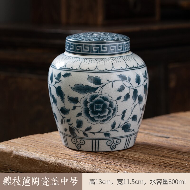 Skorter | Ceramic airtight container tea box tea can moisture-protected storage tank tea container storage bottle tea organizer jar tea cans