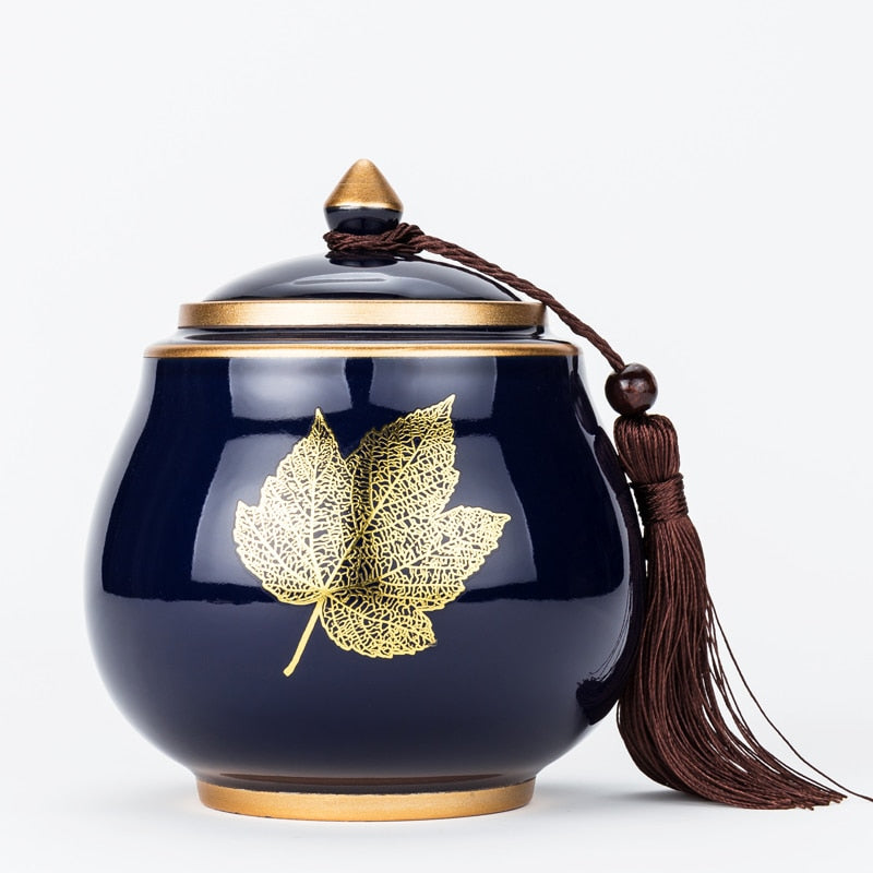 Skorter | Ceramic Teapot Tea Cajon Tea Box Storage Tea Container Moist ...