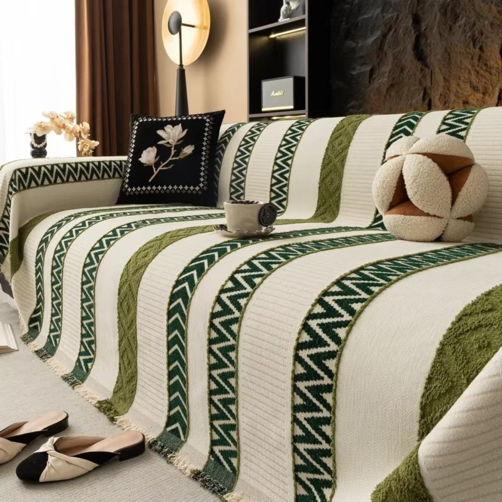 Skorter | Chevron Pattern Chenille Sofa Cover