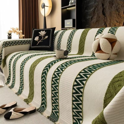 Skorter | Chevron Pattern Chenille Sofa Cover