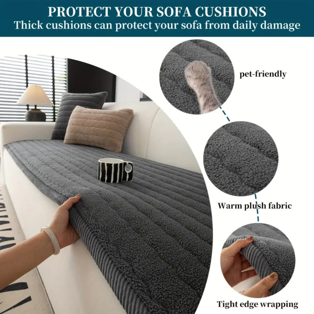 Skorter | Chic Thick Plush Sofa Cover