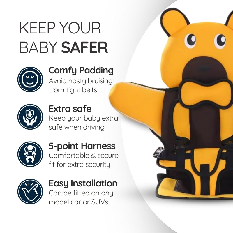Skorter | Child Car Protection Cushion Seat Bear