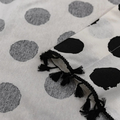 Skorter | Chic Polka Dot Tassel Window Curtain