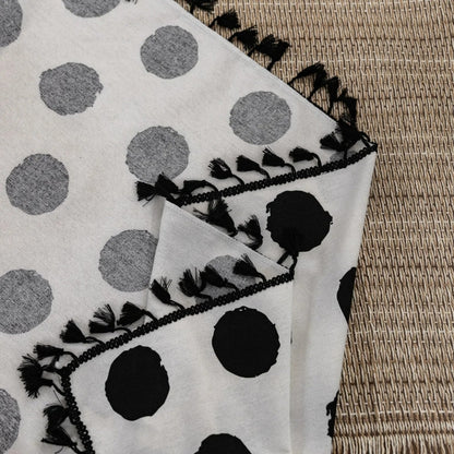 Skorter | Chic Polka Dot Tassel Window Curtain