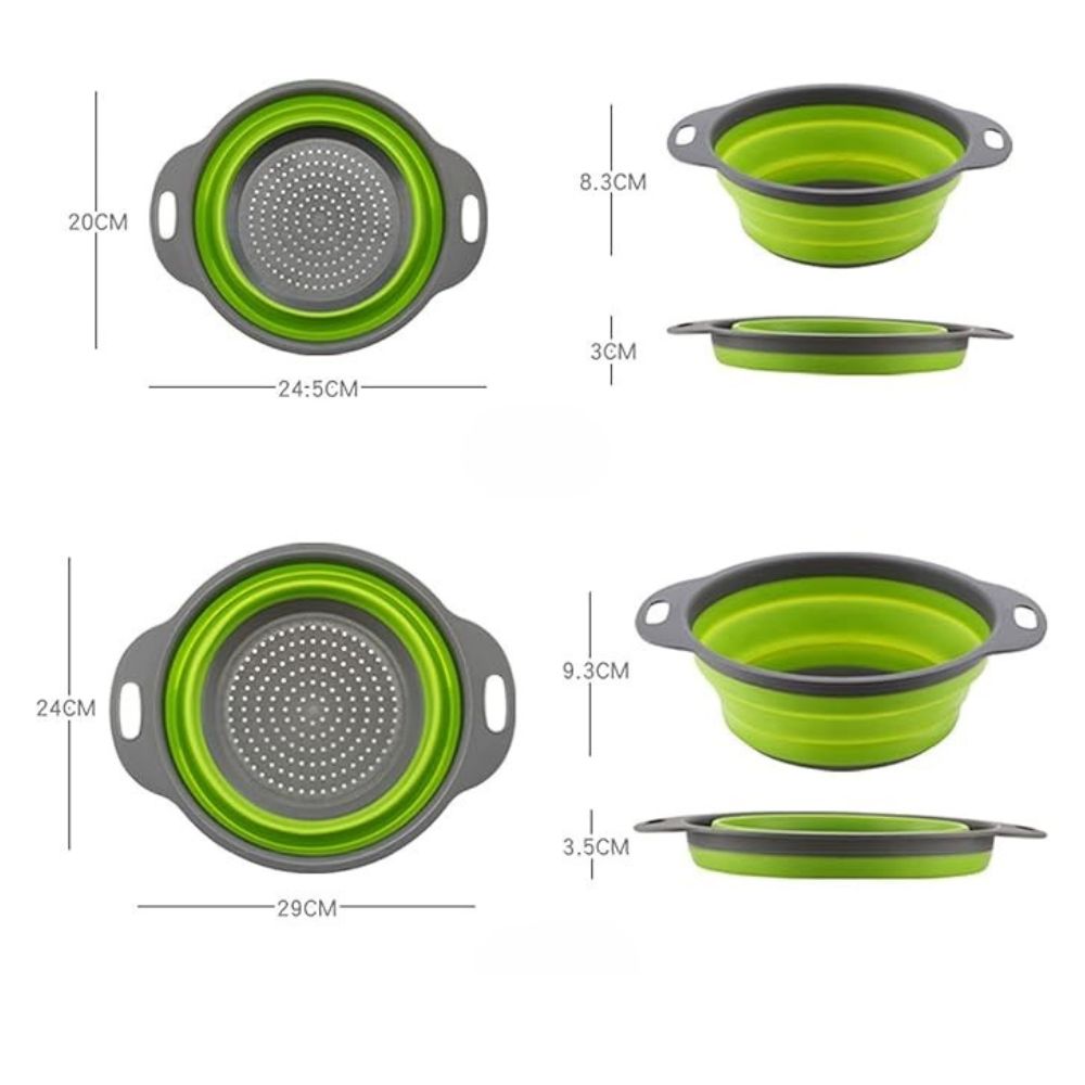 Skorter | Collapsible Silicone Strainer Basket