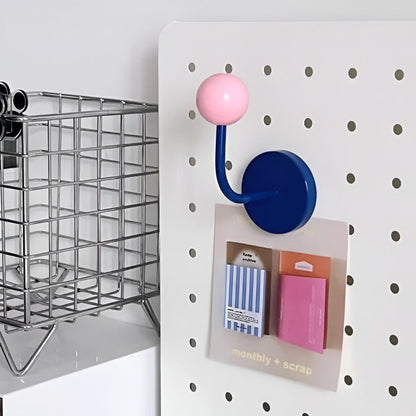 Skorter | Colorful Magnetic Wooden Ball Hooks Home Storage